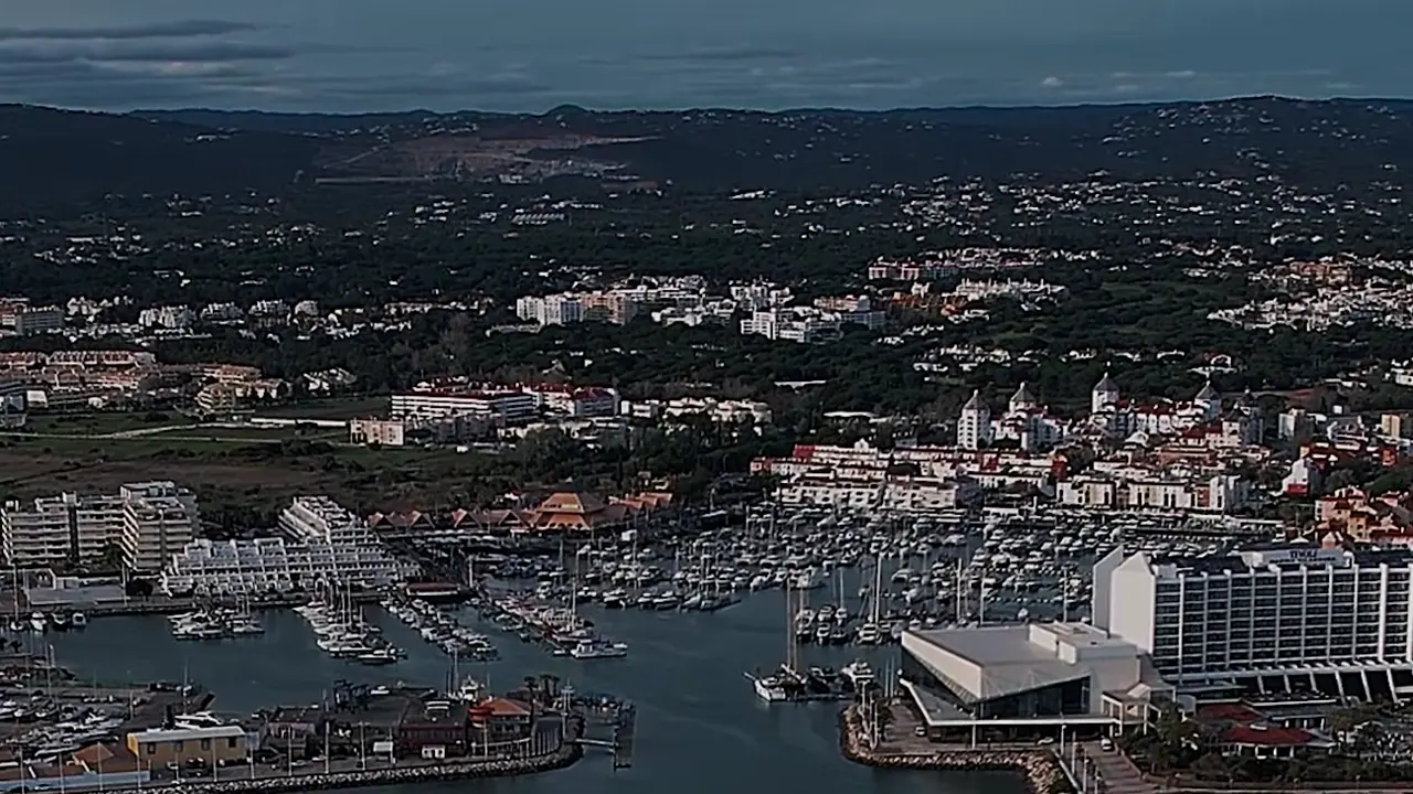 Marina de Vilamoura from the air